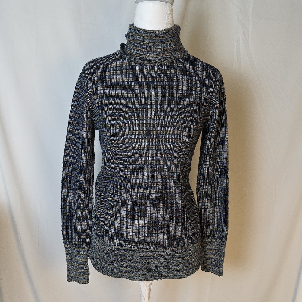 Vintage Women's Multicolor Turtleneck Sweater